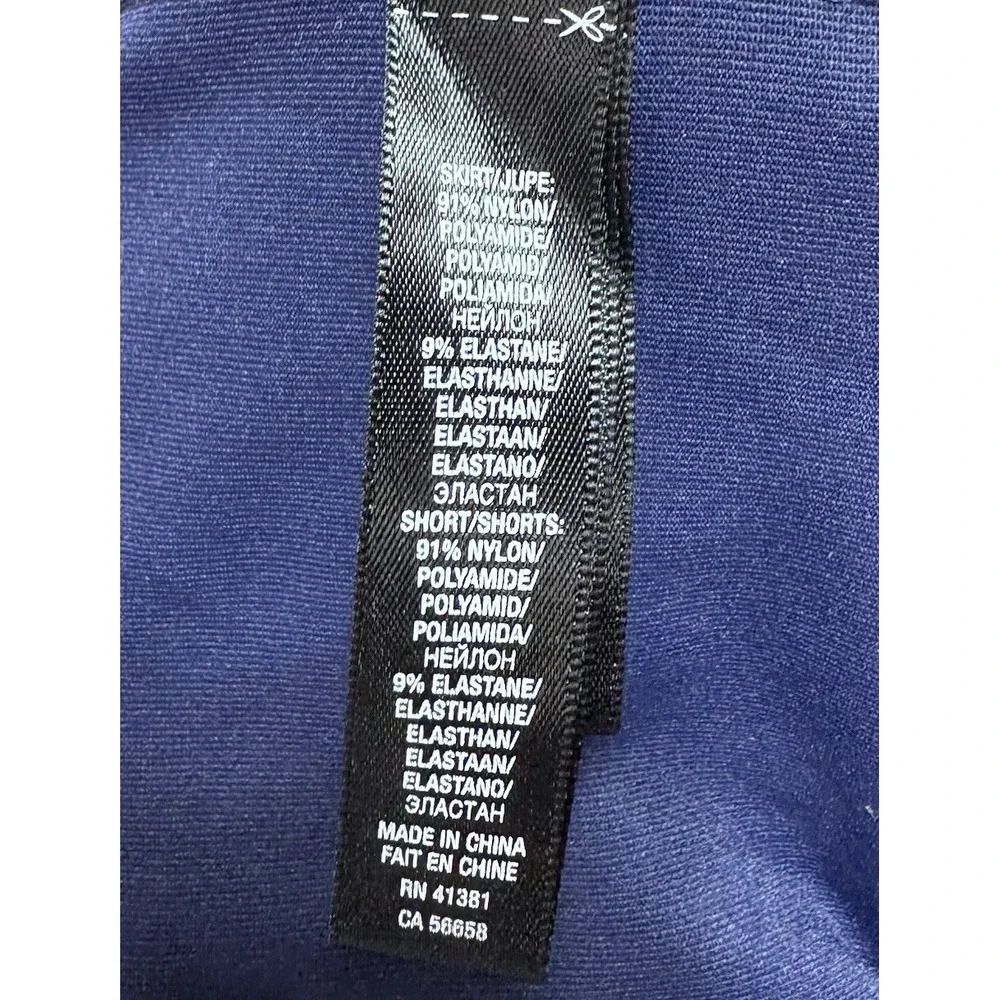 RLX Ralph Lauren Skort Skirt Womens XL? Blue Golf Athletic Stretch Pockets Lined - Picture 7 of 7